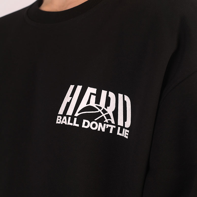 мужская черная толстовка Hard Ball Don`t Lie Fleece Crew Ball Don't Lie black" - цена, описание, фото 2